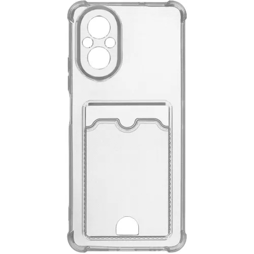 Чехол (клип-кейс) ZIBELINO Silicone Card Holder, для Realme C67 4G, прозрачный [zsch-rlm-c67-cam-trn]