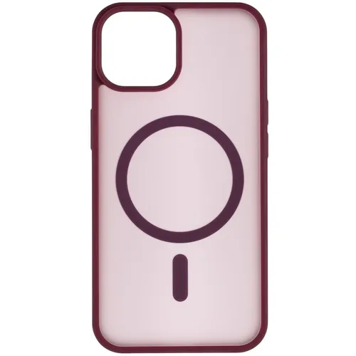 Чехол (клип-кейс) ZIBELINO Matte Shield, для Apple iPhone 14, противоударный, бургунди [zms-apl-14-msd-brg]