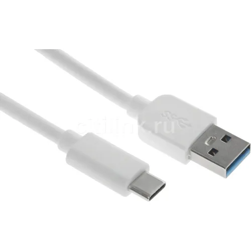 Кабель Buro USB Type-C (m) - USB (m), 3м, 3A, белый [bu-usb3.2-ac-3mw]