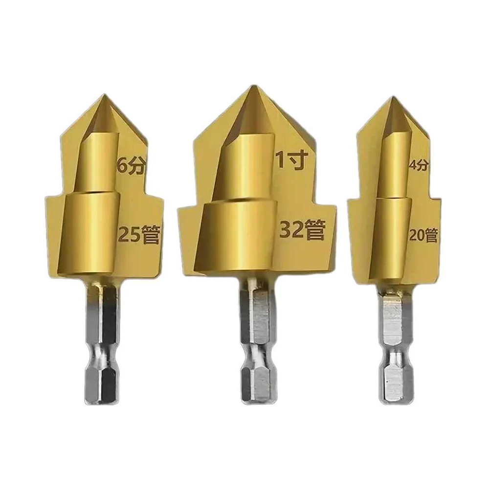 Ступенчатое подъемное трехлезвийное сверло Vitatools SVERLO-TREHLEZVIYNOE-HSS-20-25-32-MM-STUPENCHATOE