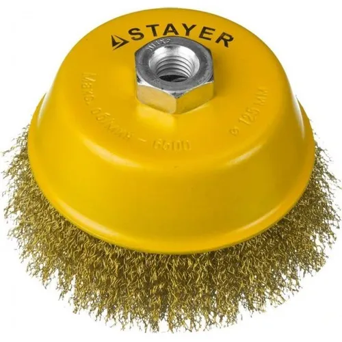 Щетка дисковая Stayer 35125-125, по металлу, 125мм, 14мм