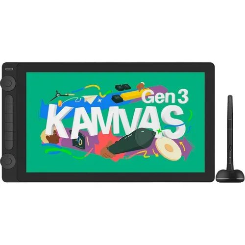 15.8" Графический планшет-монитор HUION Kamvas 16 Gen 3, A4, черный [gs1563]