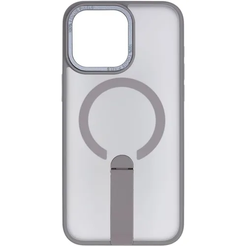 Чехол (клип-кейс) ZIBELINO Shine, для Apple iPhone 15 Pro Max, серый [zms-apl-15-pro-max-sh-st-gry]