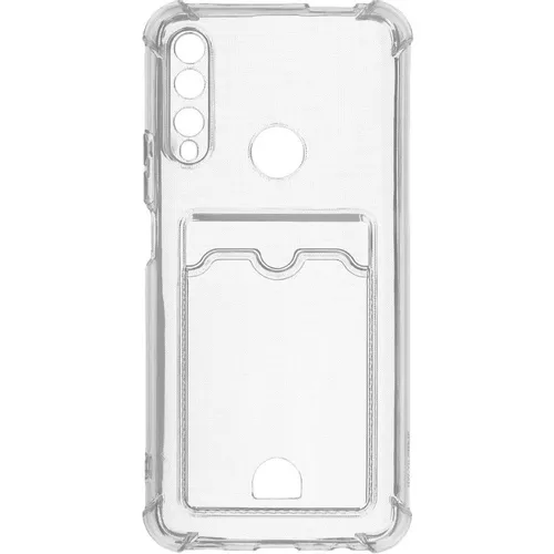 Чехол (клип-кейс) ZIBELINO Silicone Card Holder, для Honor 9X, прозрачный [zsch-hon-9x-cam-trn]