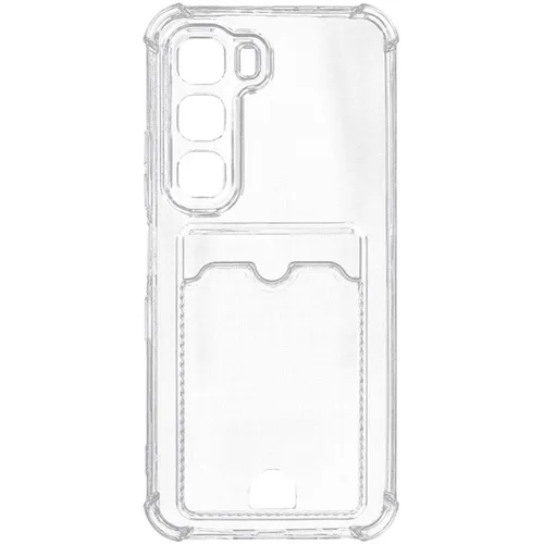 Чехол (клип-кейс) ZIBELINO Silicone Card Holder, для Infinix Hot 60i, прозрачный [zsch-inf-h60i-cam-trn]