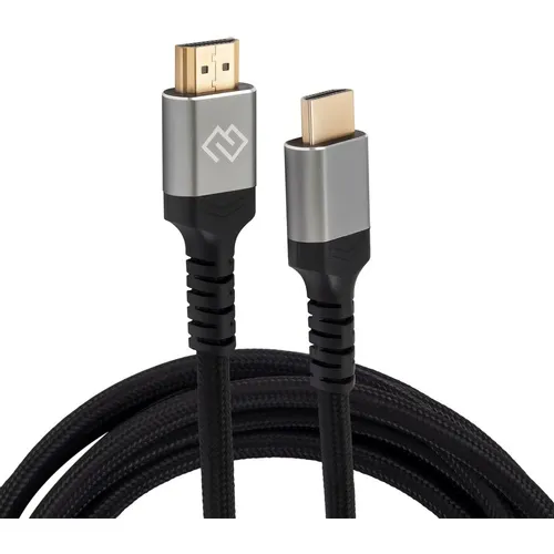 Кабель аудио-видео Digma HDMI (m) - HDMI (m), ver 2.1, 3м, GOLD, ф/фильтр, черный [d-hdmi-2ff-v2.1-3m]