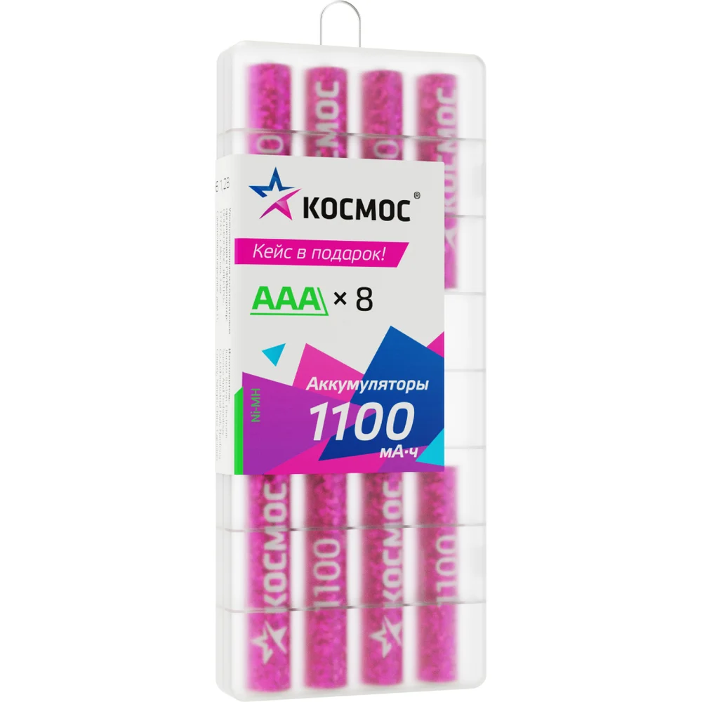Аккумулятор КОСМОС Ni-Mh KOCR03NIMH1100MAH8B
