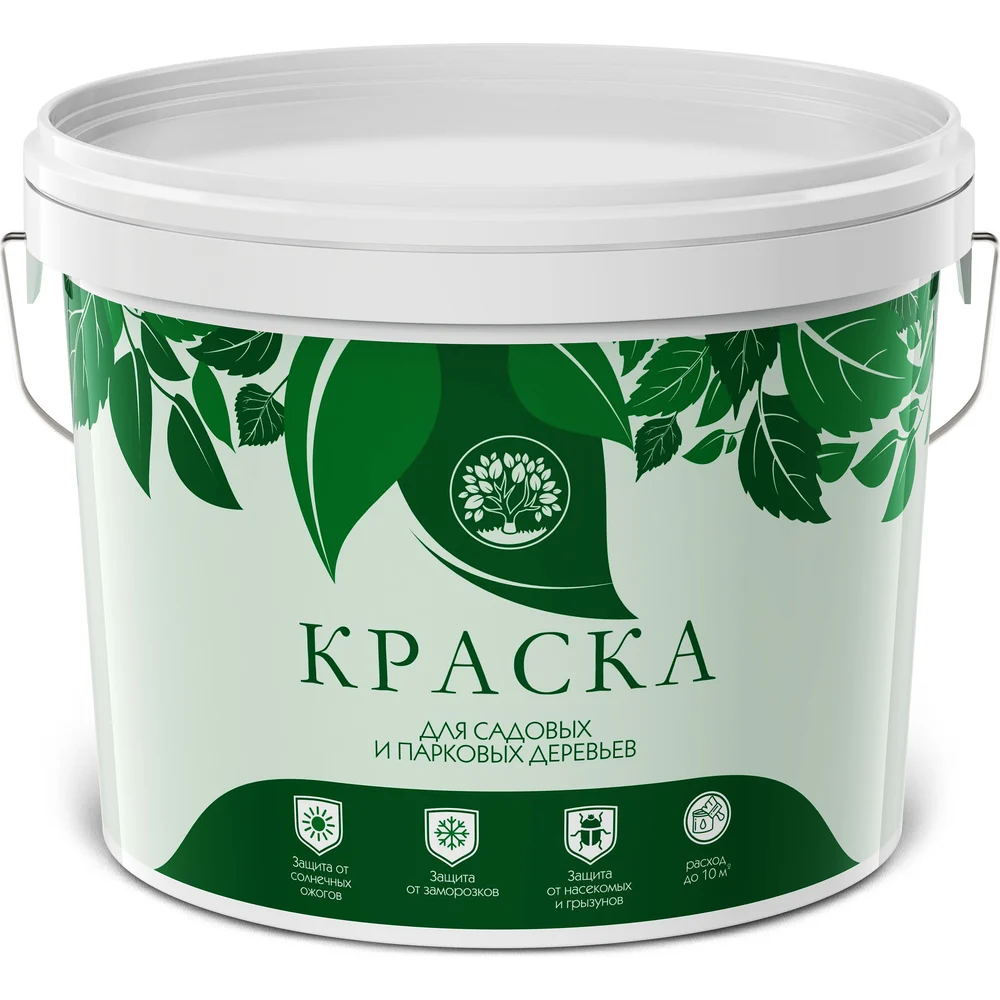 Краска для садовых деревьев ЯРОСЛАВСКИЕ КРАСКИ ЯРКО САДОВОД белая, ведро 3 кг О06943