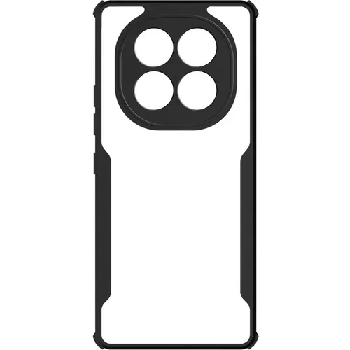 Чехол (клип-кейс) BORASCO Sky Case, для Xiaomi Redmi Note 14 Pro, черный/прозрачный [74857]