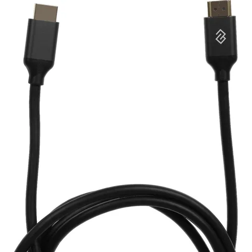 Кабель аудио-видео Digma HDMI (m) - HDMI (m), ver 2.1, 2м, GOLD, ф/фильтр, черный [d-hdmi-v2.1-2m]