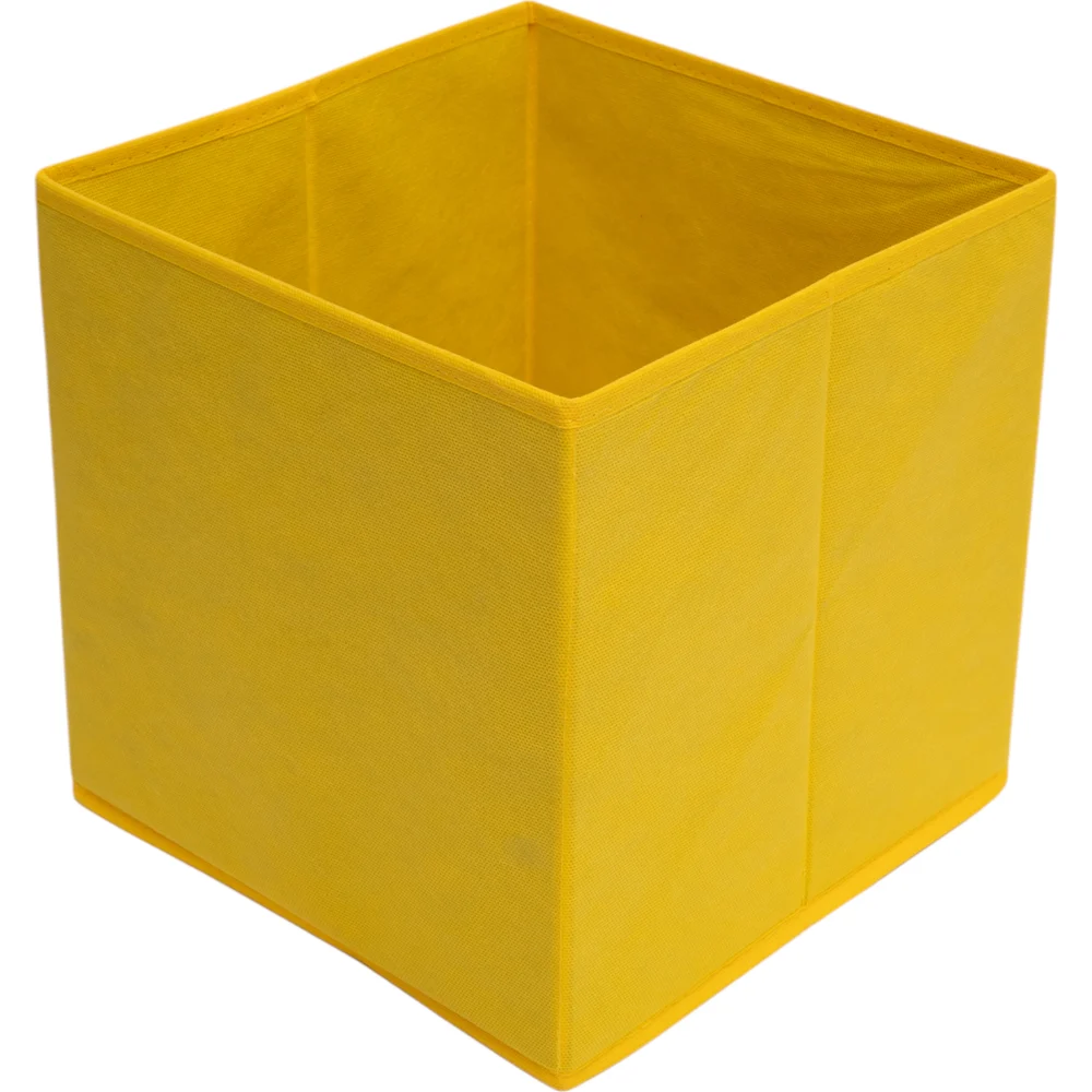 Раскладной короб с ручкой Рыжий кот 28x28x28 см, черный 312626