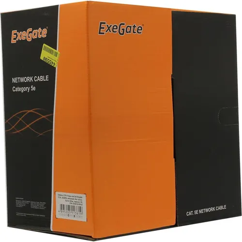 Кабель EXEGATE UTP4-C5E-CCA-S24-OUT-PE-BK-305