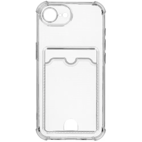 Чехол (клип-кейс) ZIBELINO Silicone Card Holder, для Apple iPhone 16 Pro, прозрачный [zsch-iph-16-pro-cam-trn]
