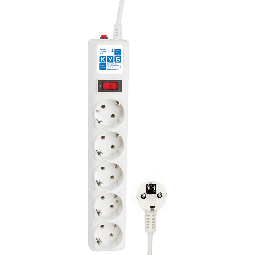 Фильтр-удлинитель B 3М Power Cube SPG-B-10-WHITE