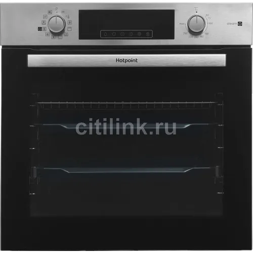 Духовой шкаф электрический HOTPOINT HSTF 1231 Jsah, 72л, дверца с 3 стеклами, нержавеющая сталь