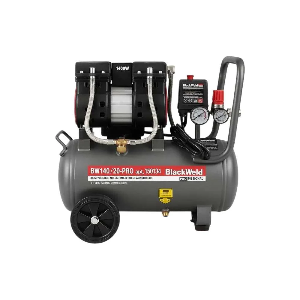 Компрессор коаксильный безмасляный BlackWeld BW1400/24-PRO