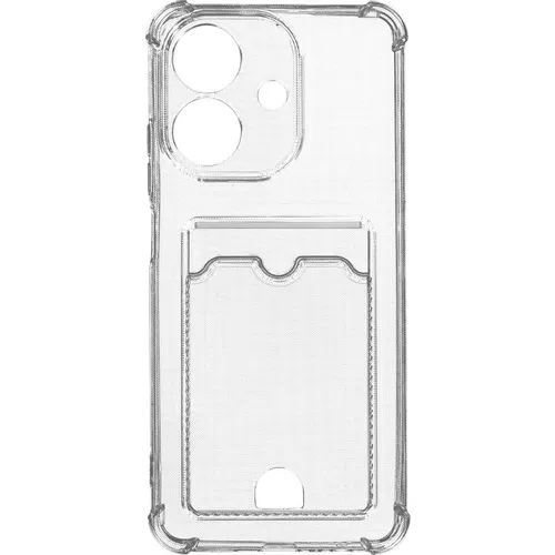 Чехол (клип-кейс) ZIBELINO Silicone Card Holder, для Realme Note 60, прозрачный [zsch-rlm-not60-cam-trn]