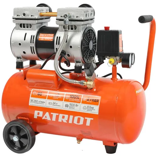 Поршневой безмасляный компрессор Patriot WO 24-260S