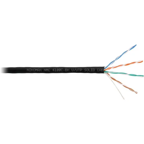 Кабель информационный NIKOMAX кат.5E, 305м, черный [nmc 4100c-bk]