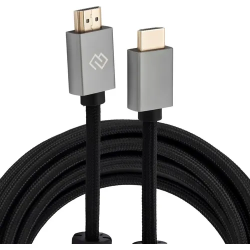 Кабель аудио-видео Digma HDMI (m) - HDMI (m), ver 2.0, 5м, GOLD, ф/фильтр, черный [d-hdmi-2ff-v2.0-5m]