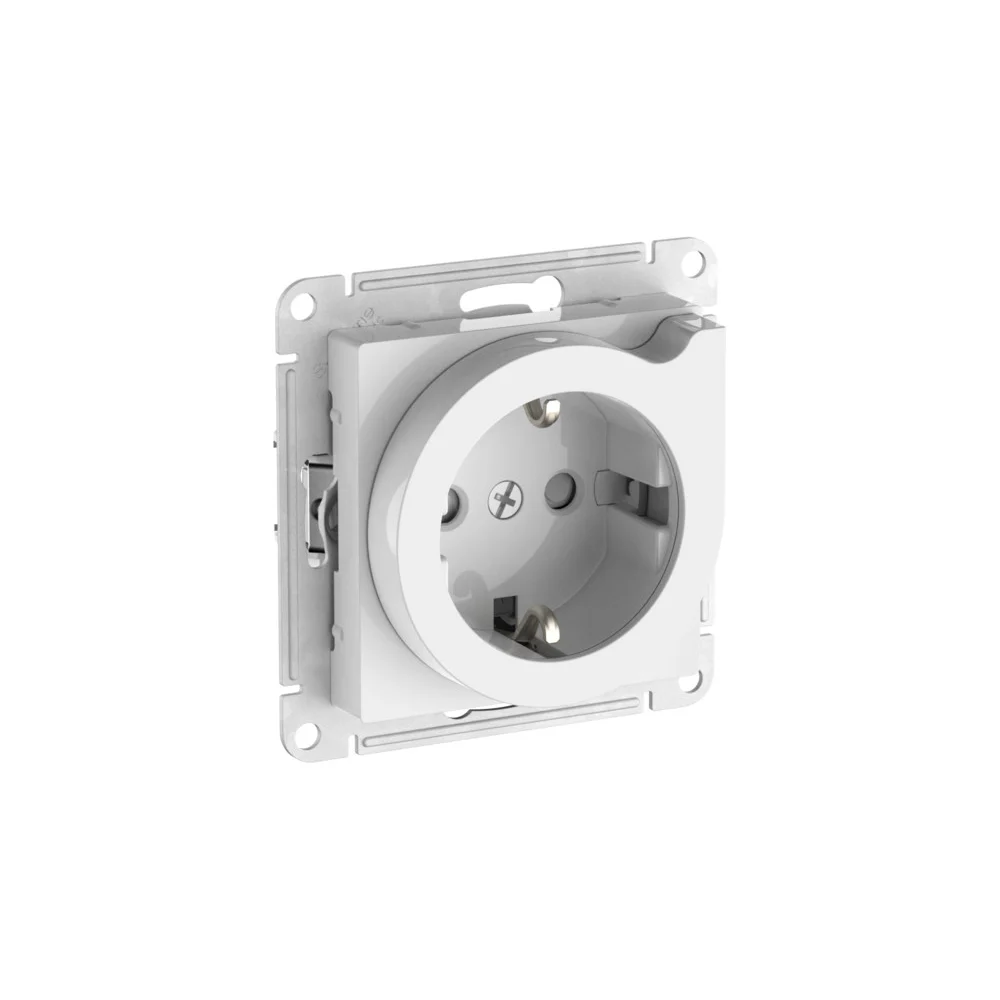 Розетка с заземлением со шторками Systeme Electric ATN000147S