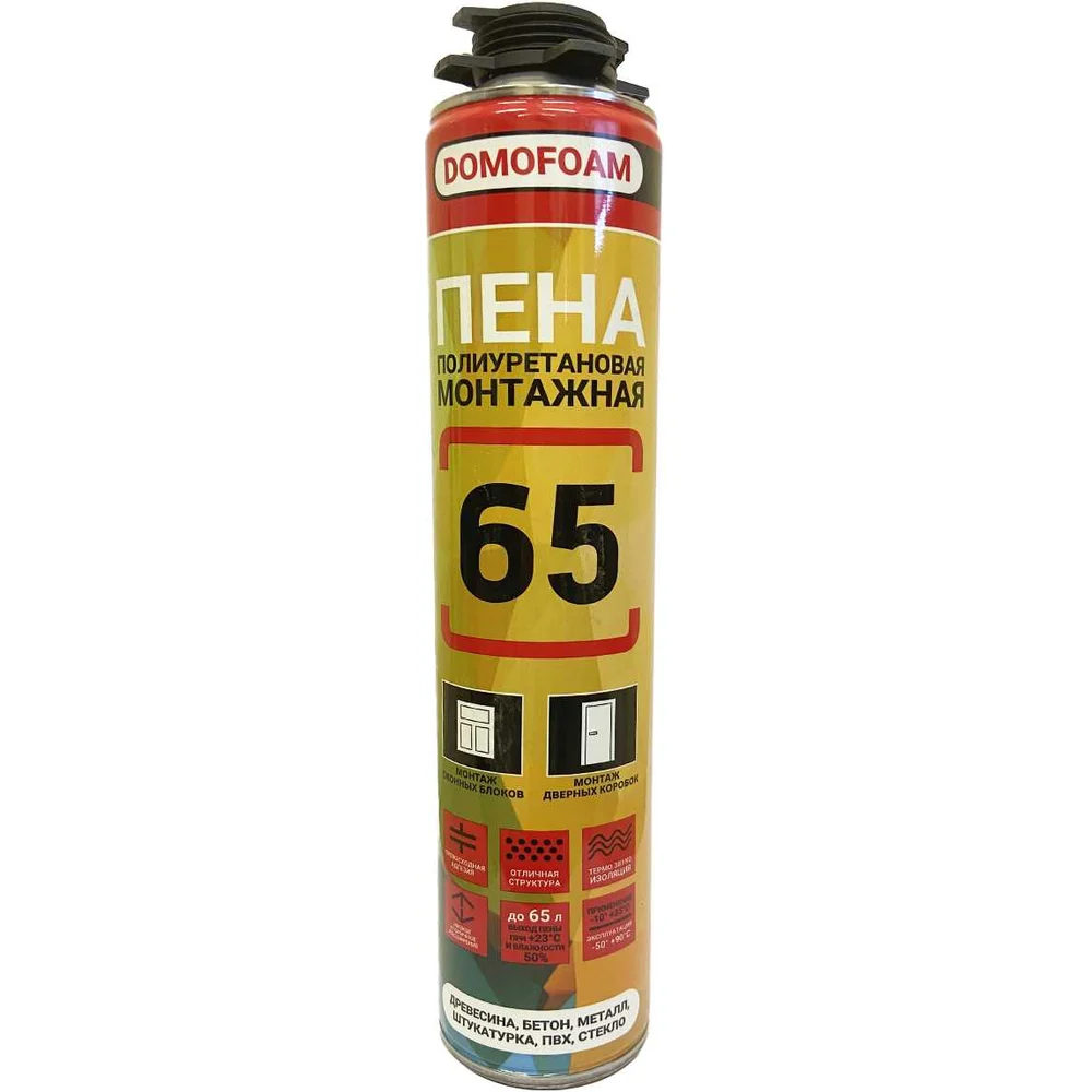 Монтажная пена DOMOFOAM PRO 65 всесезонная, 0.75 л 9782171