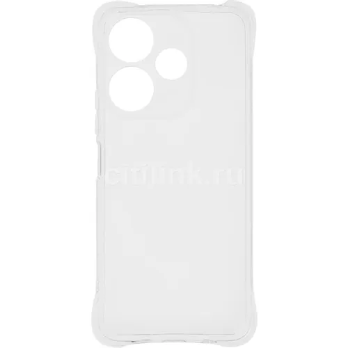 Чехол (клип-кейс) Redline iBox Crystal, для Xiaomi Poco M6 4G, противоударный, прозрачный [ут000039186]