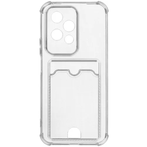 Чехол (клип-кейс) ZIBELINO Silicone Card Holder, для Honor 200 Lite, прозрачный [zsch-hon-200-lite-cam-trn]