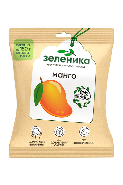Здоровый перекус из манго Зеленика, 15 г