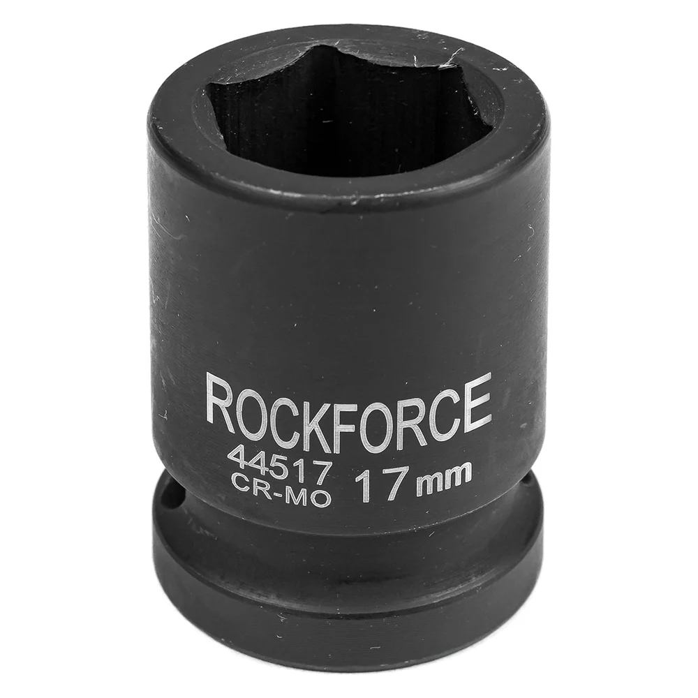 Головка торцевая 6-гранная ударная 17 мм, 1/2", L=40 мм ROCKFORCE RF-44517(8010)