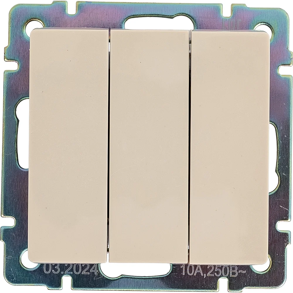 Выключатель 3-клавишный Smartbuy SBE-05I-10-SW3-0
