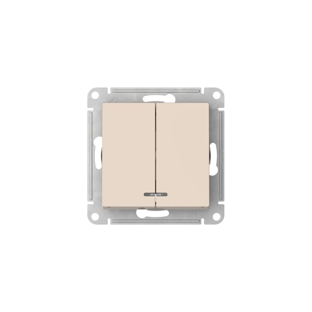 Механизм 2-клавишного выключателя Systeme Electric ATLASDESIGN ATN000253S