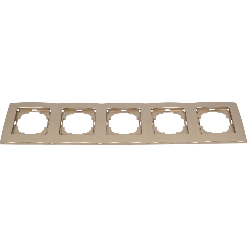 Рамка NILSON пятиместная золото Touran metallic 24150095
