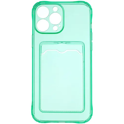 Чехол (клип-кейс) ZIBELINO Silicone Card Holder, для Apple iPhone 13 Pro Max, мятный [zsch-iph-13-pro-max-cam-min]