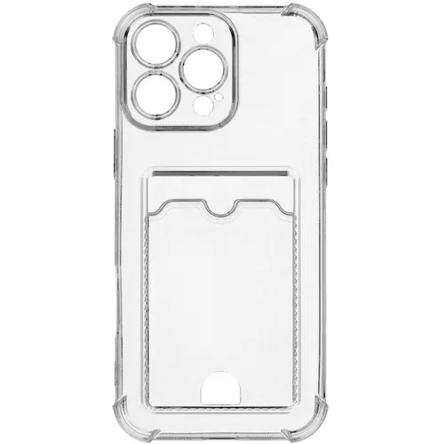 Чехол (клип-кейс) ZIBELINO Silicone Card Holder, для Apple iPhone 16 Pro Max, прозрачный [zsch-iph-16-pro-max-cam-trn]