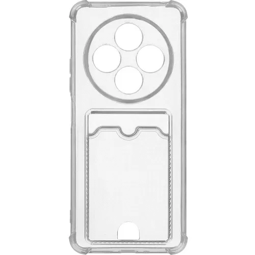 Чехол (клип-кейс) ZIBELINO Silicone Card Holder, для Xiaomi Redmi 14C, прозрачный [zsch-xia-rdm-14c-cam-trn]