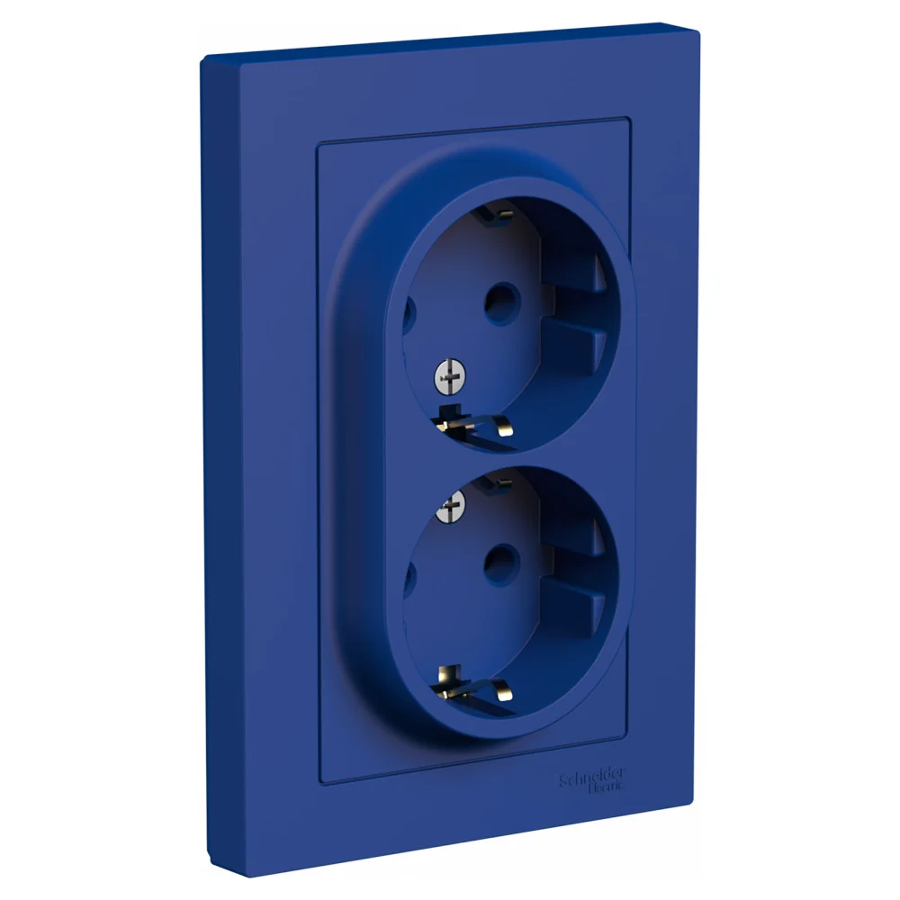 2-местная розетка Systeme Electric Atlasdesign ATN001124