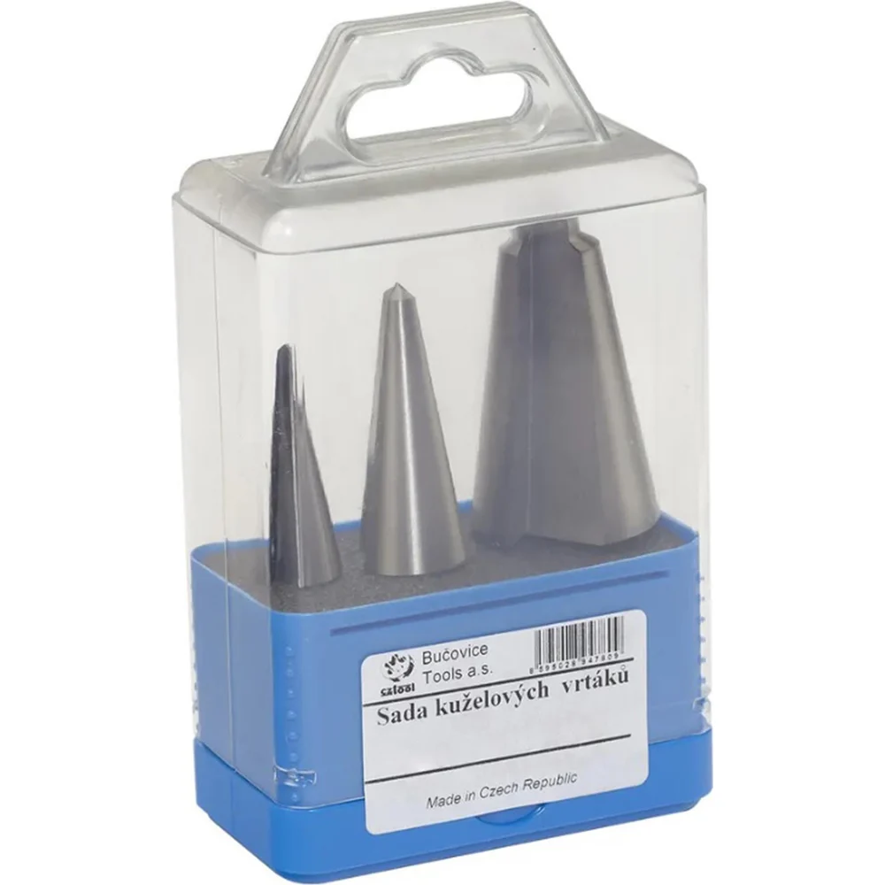 Набор из 3-х конических сверл № 1, 2, 3 Bucovice Tools 541801
