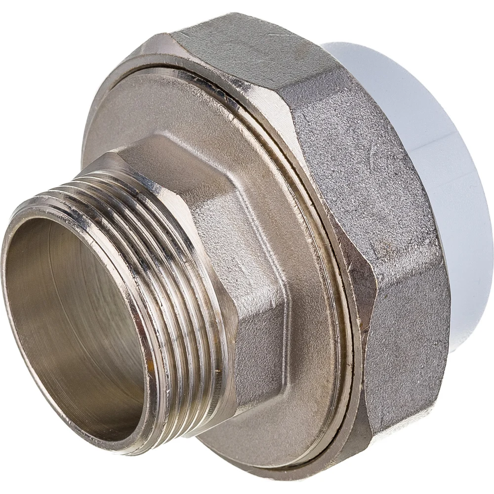 Комбинированная муфта VALFEX PP-R белая, разъем Дн50х1 1/2 НР 10156040 127-0230