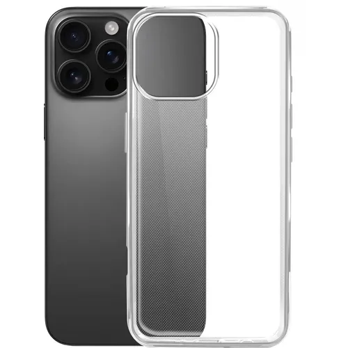 Чехол (клип-кейс) BORASCO Silicone Case, для Apple iPhone 16 Pro Max, прозрачный [73526]