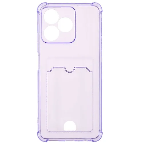 Чехол (клип-кейс) ZIBELINO Silicone Card Holder, для Realme C30, сиреневый [zsch-rlm-c53-cam-lil]