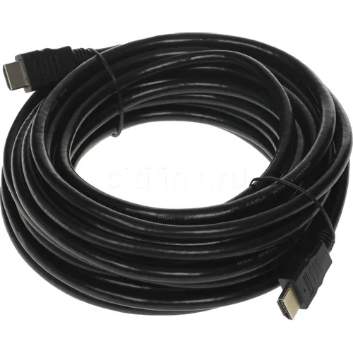 Кабель аудио-видео HDMI (m) - HDMI (m), ver 1.4, медный, 10м, черный
