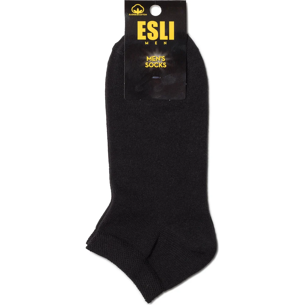 Мужские короткие носки ESLI 19С-146СПЕ, р.25, 000 черный 1001331000020012000