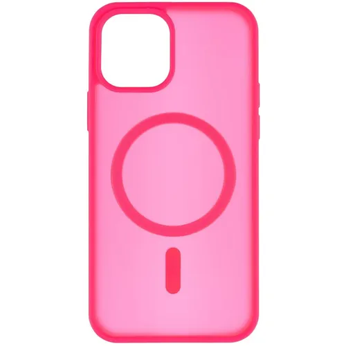 Чехол (клип-кейс) ZIBELINO Matte Shield, для Apple iPhone 12, противоударный, фуксия [zms-apl-12-msd-fuc]