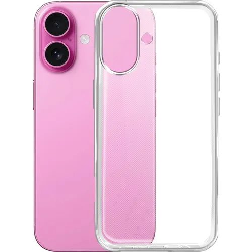 Чехол (клип-кейс) BORASCO Silicone Case, для Apple iPhone 16, прозрачный [73514]