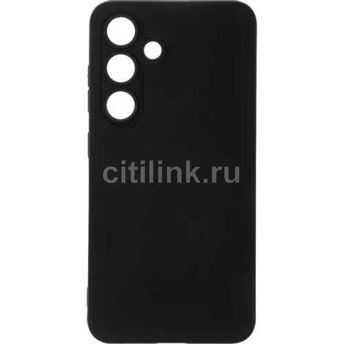 Чехол (клип-кейс) BORASCO Silicone Case, для Samsung Galaxy S24, черный [72953]