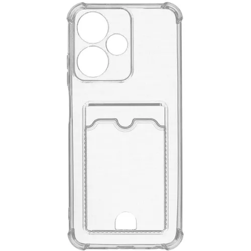 Чехол (клип-кейс) ZIBELINO Silicone Card Holder, для Infinix Hot 30 Play, прозрачный [zsch-inf-h30-pl-cam-trn]