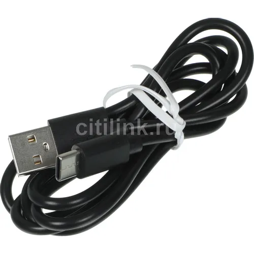 Кабель BORASCO USB Type-C (m) - USB (m), 1м, 2A, черный [20545]