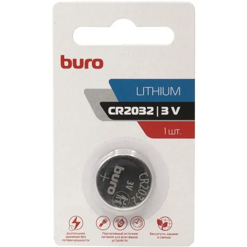 CR2032 Батарейка BURO CR2032