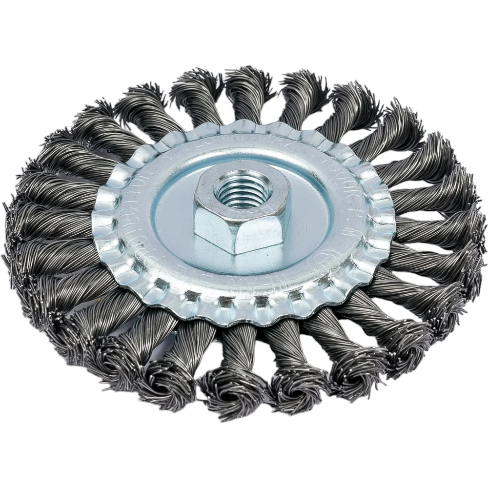 Щетка дисковая для УШМ 125 мм M14 витая проволока Gepard GP0890-125